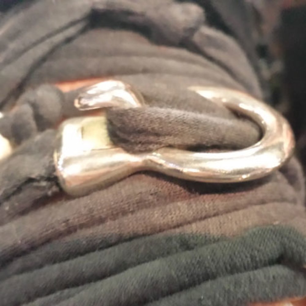 Zamak krokspänne för läder Rund 05 mm