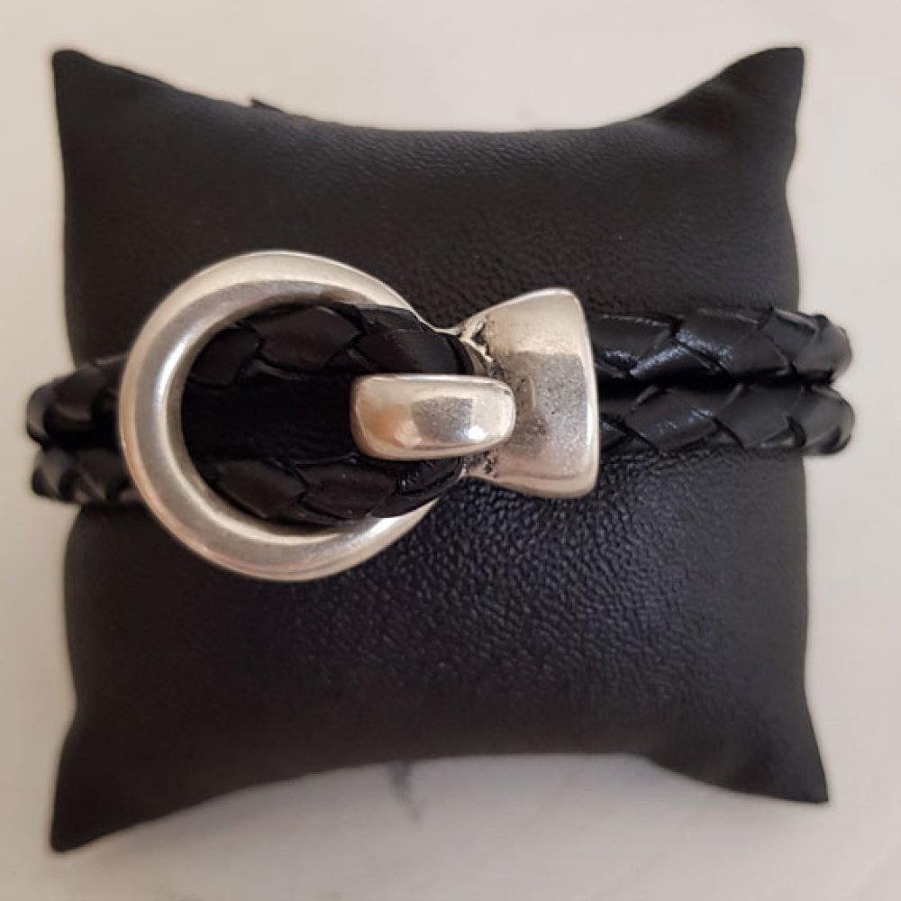 Zamak krokspänne för läder Rund 05 mm