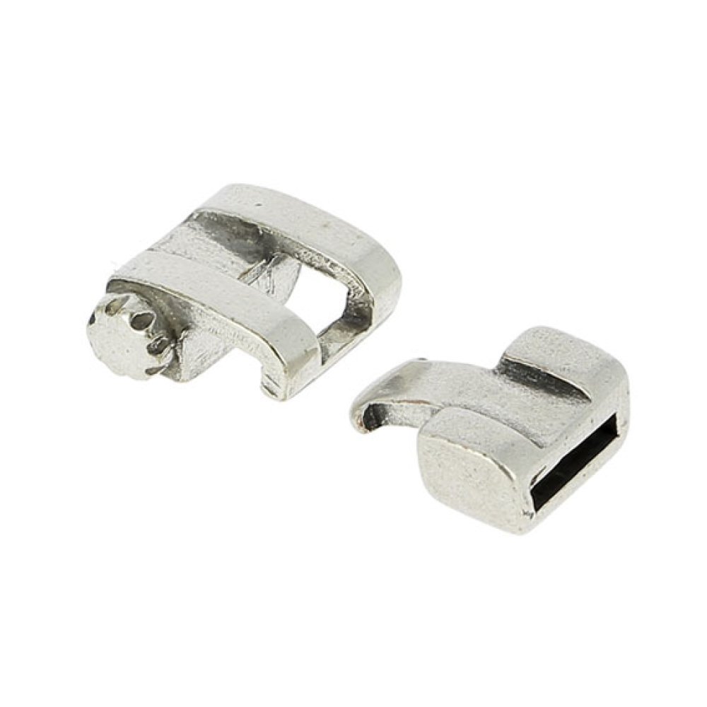 Zamak krokspänne för läder 10 mm
