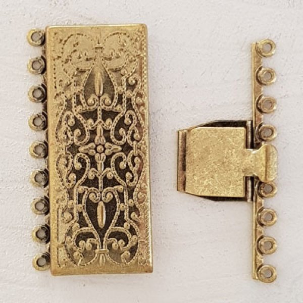 Rektangul&auml;rt l&aring;s Multi-Ranks Bronze.