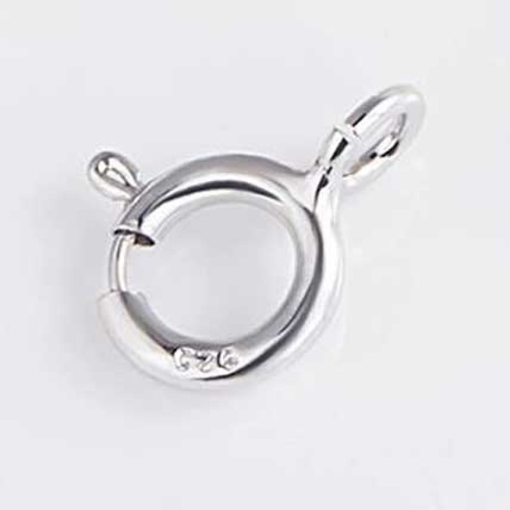 Rundt fjäderlås 925 silver N°02