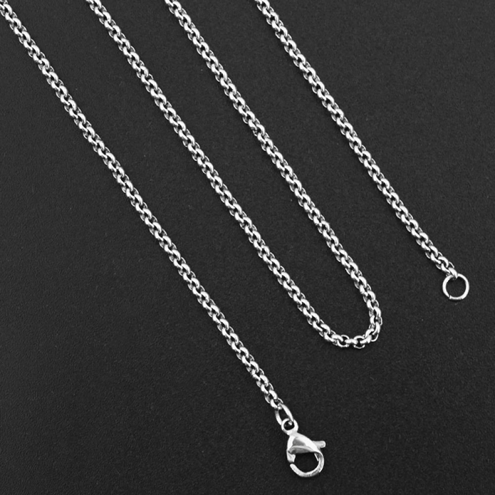 Rundt fjäderlås 925 silver N°03