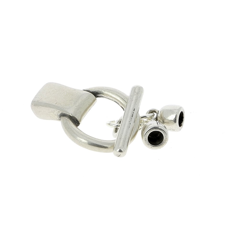 5 mm Zamak läder toggle lås