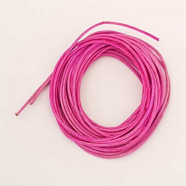 Fil Cuir 1.2 mm Mauve Fonc&eacute; x 3.70 m&egrave;tres