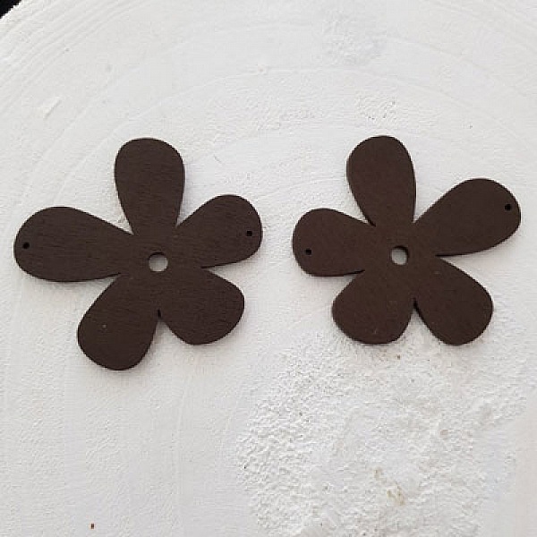 Blomma Tr&auml; h&auml;nge eller kontakt 57 mm Brun