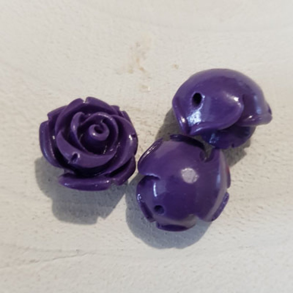 Syntetisk blomma 13 mm N°03-26 lila