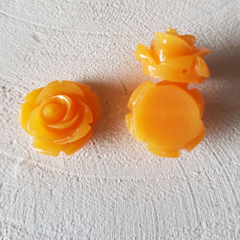 Syntetisk blomma 17 mm N°01-13 Orange