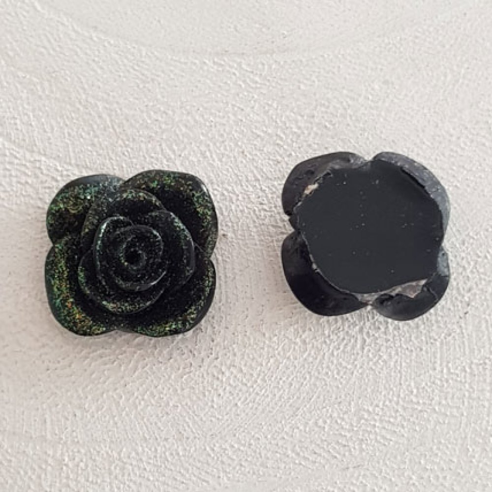 Syntetisk blomma 20 mm N°05-03 Svart