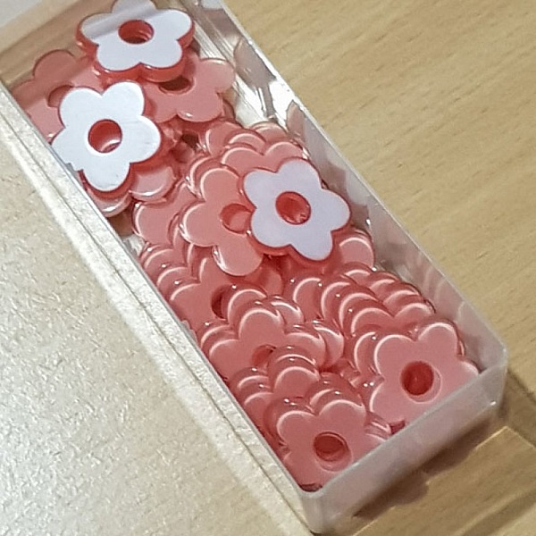 Syntetisk blomma 27 mm rosa