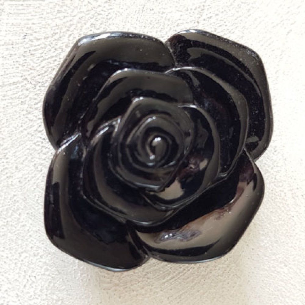 Syntetisk blomma 37 mm N°06-05 Svart