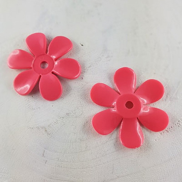 Syntetisk blomma N&deg;01 m&ouml;rkrosa