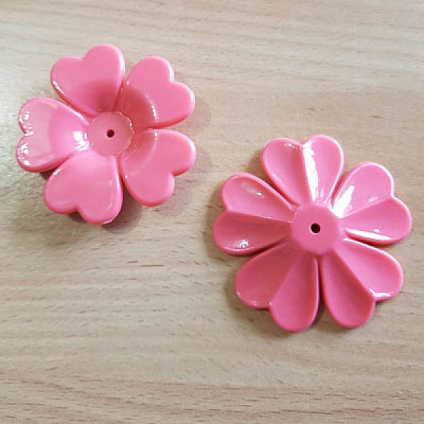 Syntetisk blomma N&deg;01-01 m&ouml;rkrosa