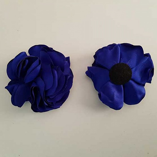 Fleur Tissus Uni 6 p&eacute;tales N&deg;01-08