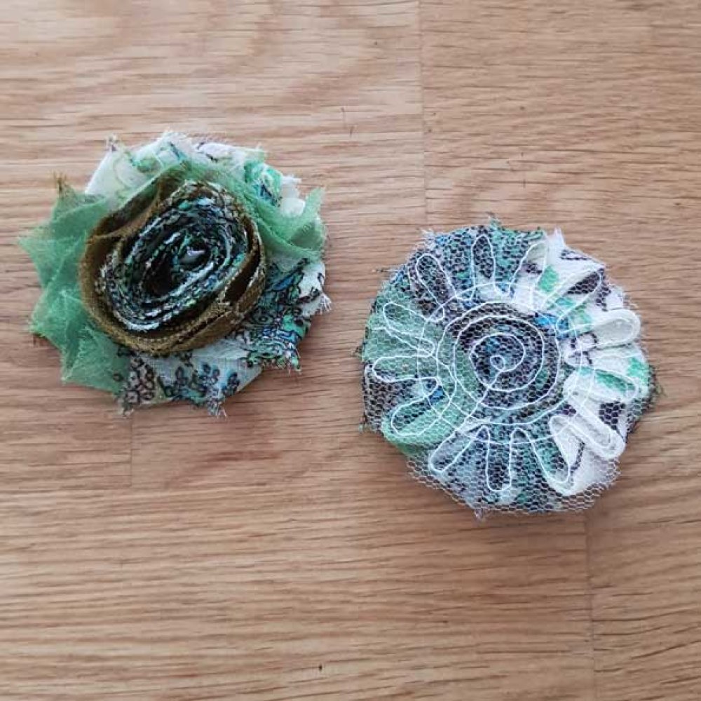 Franskt tyg blomma nr 21
