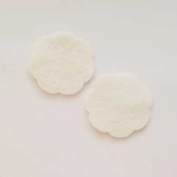 Jolie petite fleur en Feutrine 36 mm N&deg;10-12 x 2 pi&egrave;ces