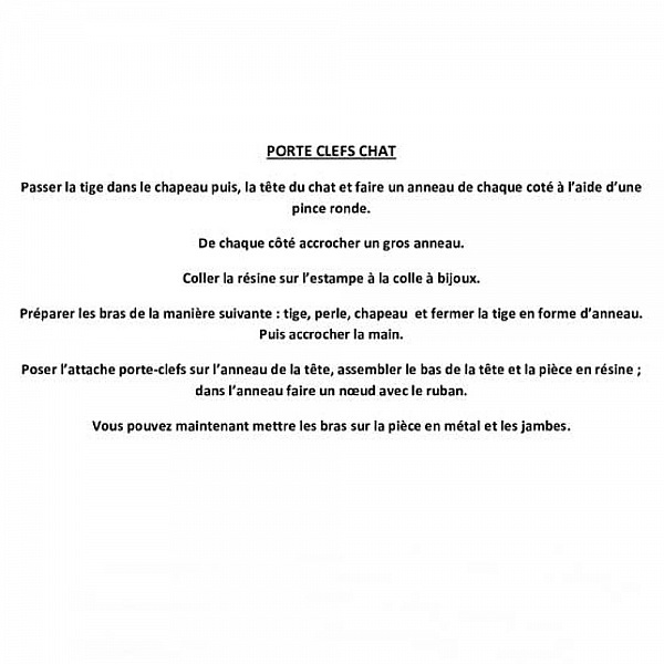 Kit Poup&eacute;e Porte Cl&eacute; Max le Chat N&deg;02