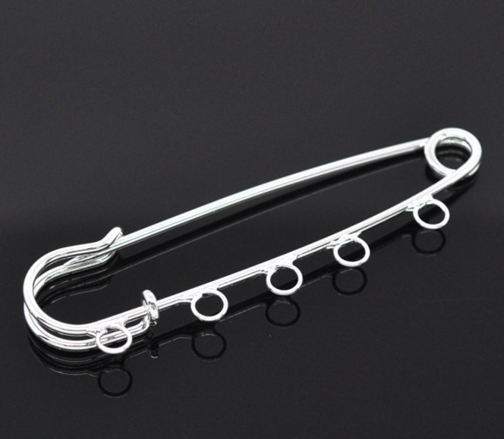 20 silverfärgade stifthållare för sjuksköterskor 5 ringar 70x20mm N°004