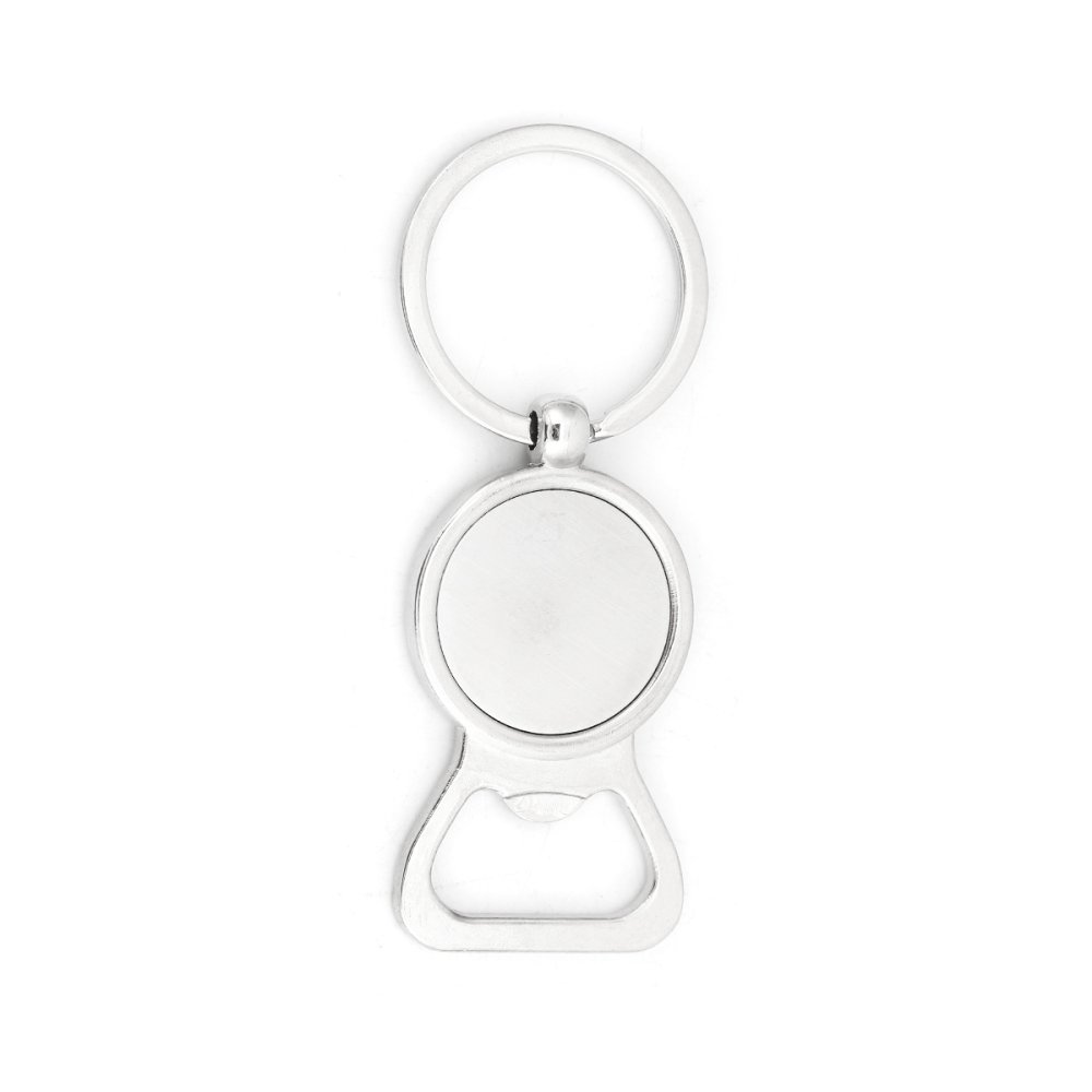 Set med 5 nyckelringar i silver 25 mm N°01