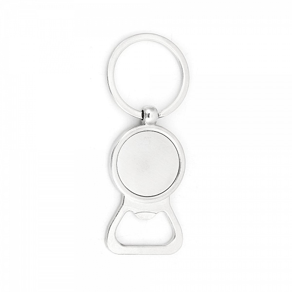 Set med 5 nyckelringar i silver 25 mm N&deg;01