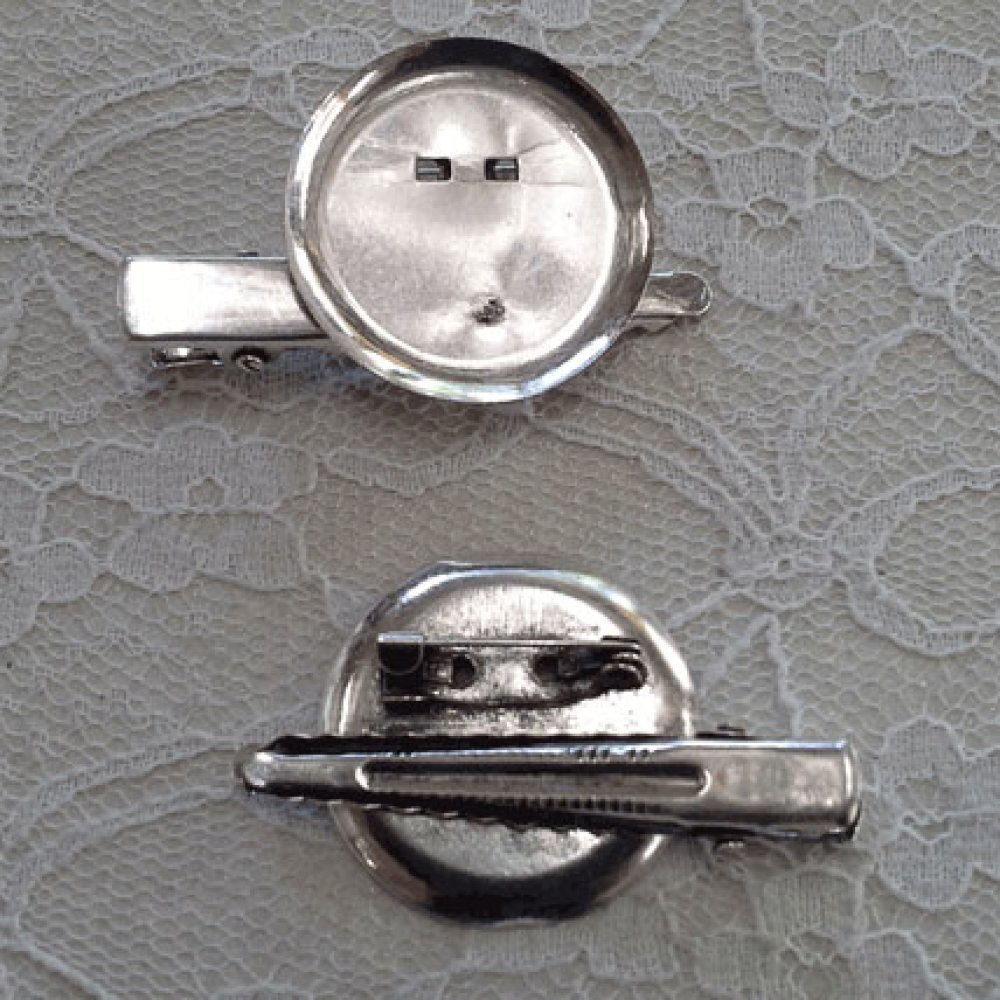 Set med 5 stifthållare - Silverfärg 45 mm x 8 mm.