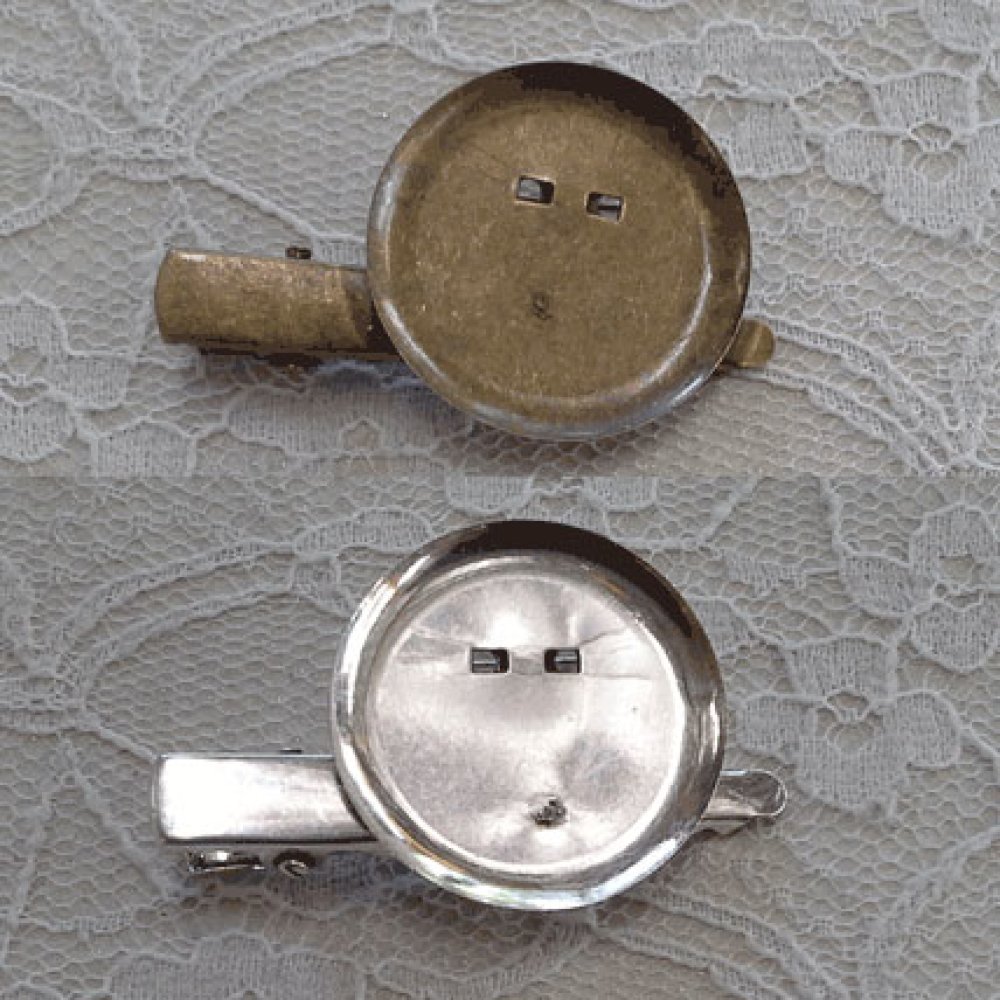 Set med 5 stifthållare - Silverfärg 45 mm x 8 mm.