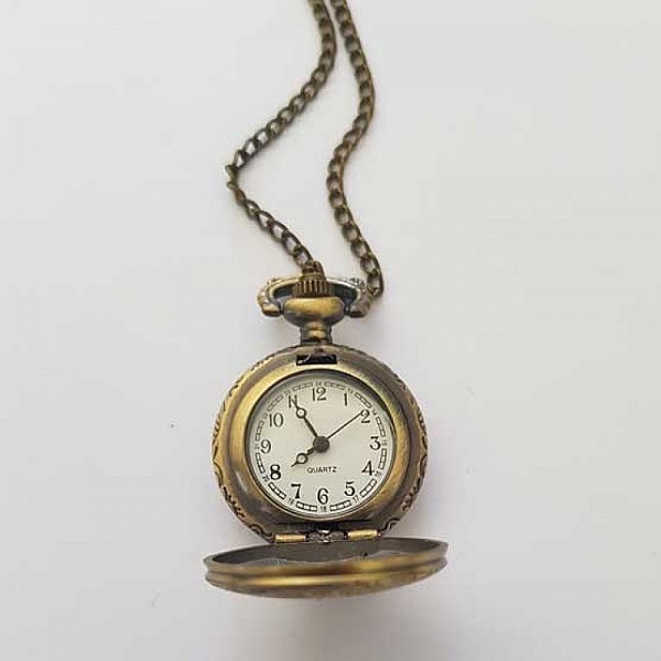 Divers 01 Bronze Antique Gusset Watch med kedja