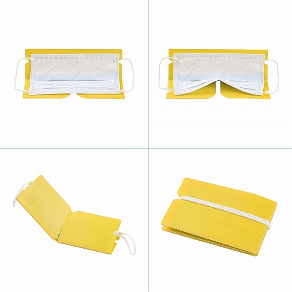 F&ouml;rvaringsklipp i plast Organiser gul