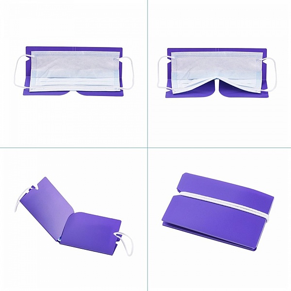 Lila plastf&ouml;rvaring Clip Organizer