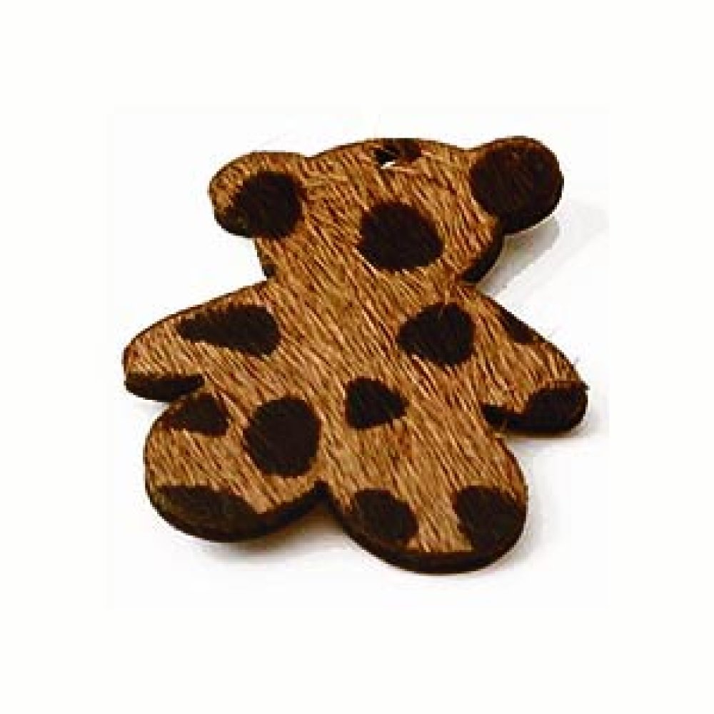 Furry Bear Green 24x29mm x 1