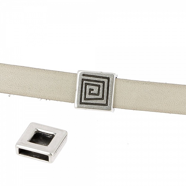 13 mm Zamak Passage N&deg;04 Silver