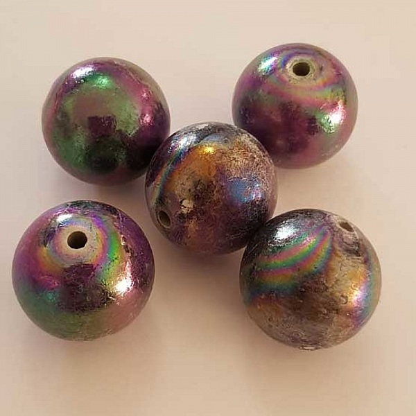 Perle Acrylique Ronde 22 mm Mauve 03 x 1 Pi&egrave;ce