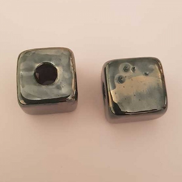 Perle C&eacute;ramique Emaill&eacute;e 26 mm N&deg;01