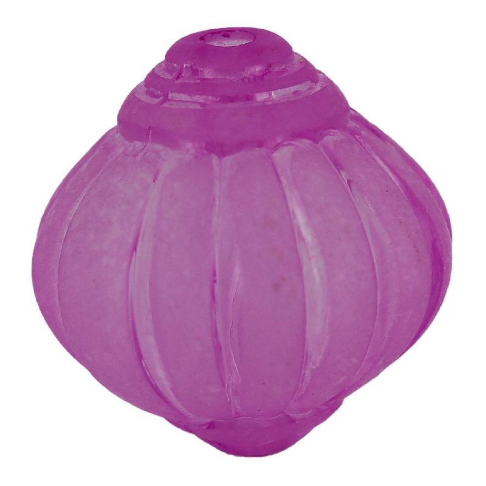 Pearl Lucite Lampwork Striated Amethyst