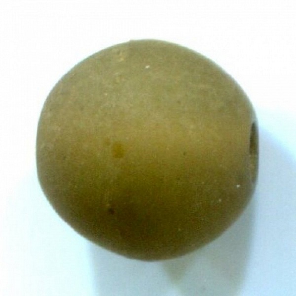 Perle Polaris Mat Ronde 18 mm Olivine 01 x 1 Pi&egrave;ce