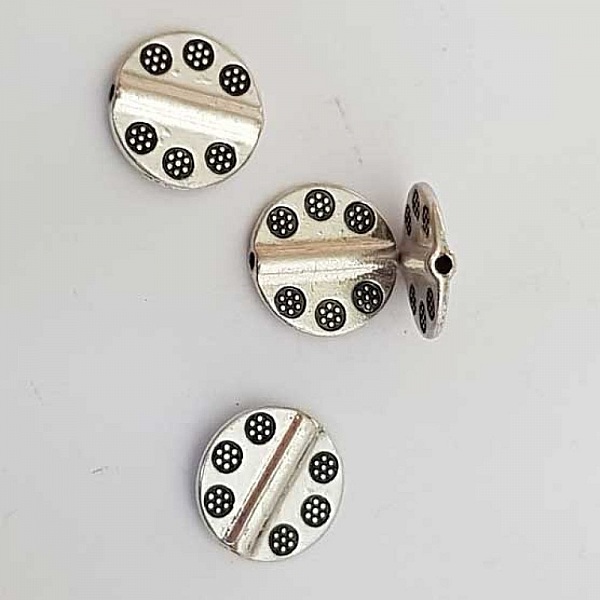 Perle divers en m&eacute;tal argent&eacute; 013 argent