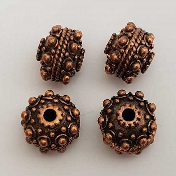 Perle divers en m&eacute;tal argent&eacute; 004 Cuivre