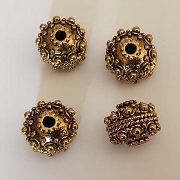 Perle divers en m&eacute;tal argent&eacute; 004 Dor&eacute;