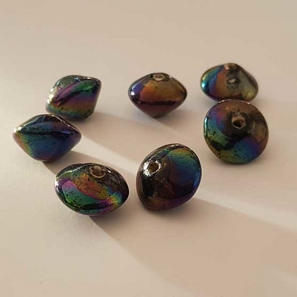 Perle fantaisie soucoupe c&eacute;ramique gun 20 mm N&deg;12