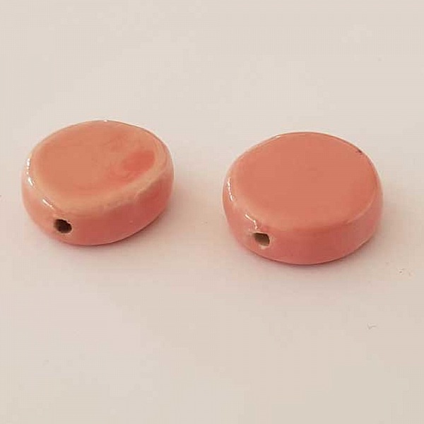 Perle galet c&eacute;ramique 16 mm