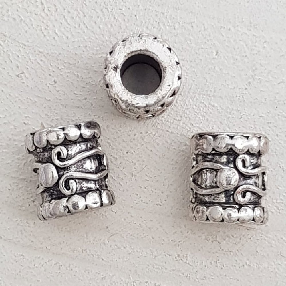 Silver rörpärla N°05