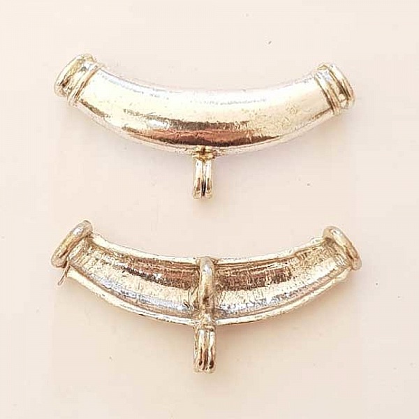 Perle passant tube Argent N&deg;22 b&eacute;li&egrave;re