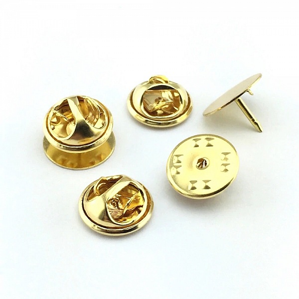 Pin's Dor&eacute; plateau 12 mm avec ergot.