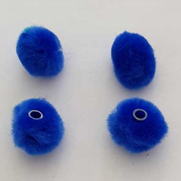 Pompon Rond Bleu N&deg;10
