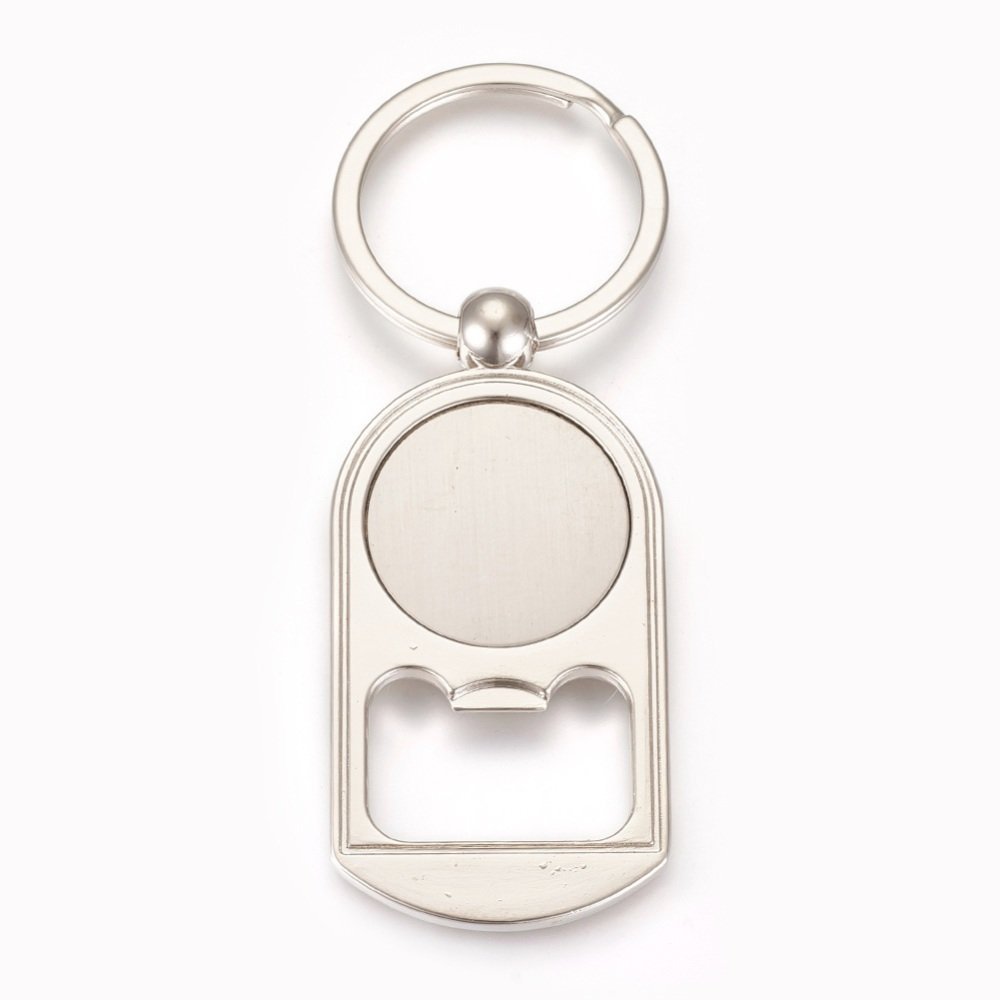 Nyckelring avskalare 25 mm silver N°03
