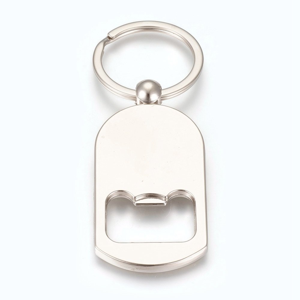 Nyckelring avskalare 25 mm silver N°03