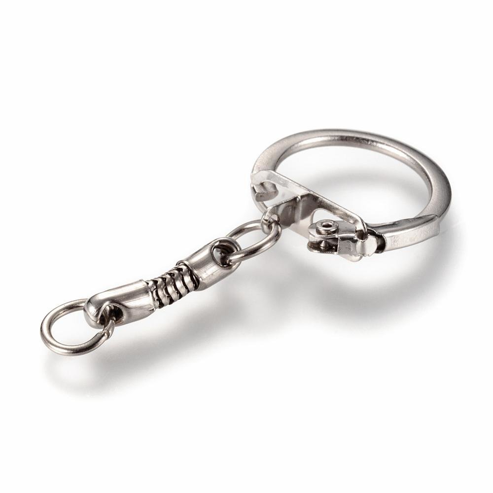 Silver metall nyckelring 5 cm