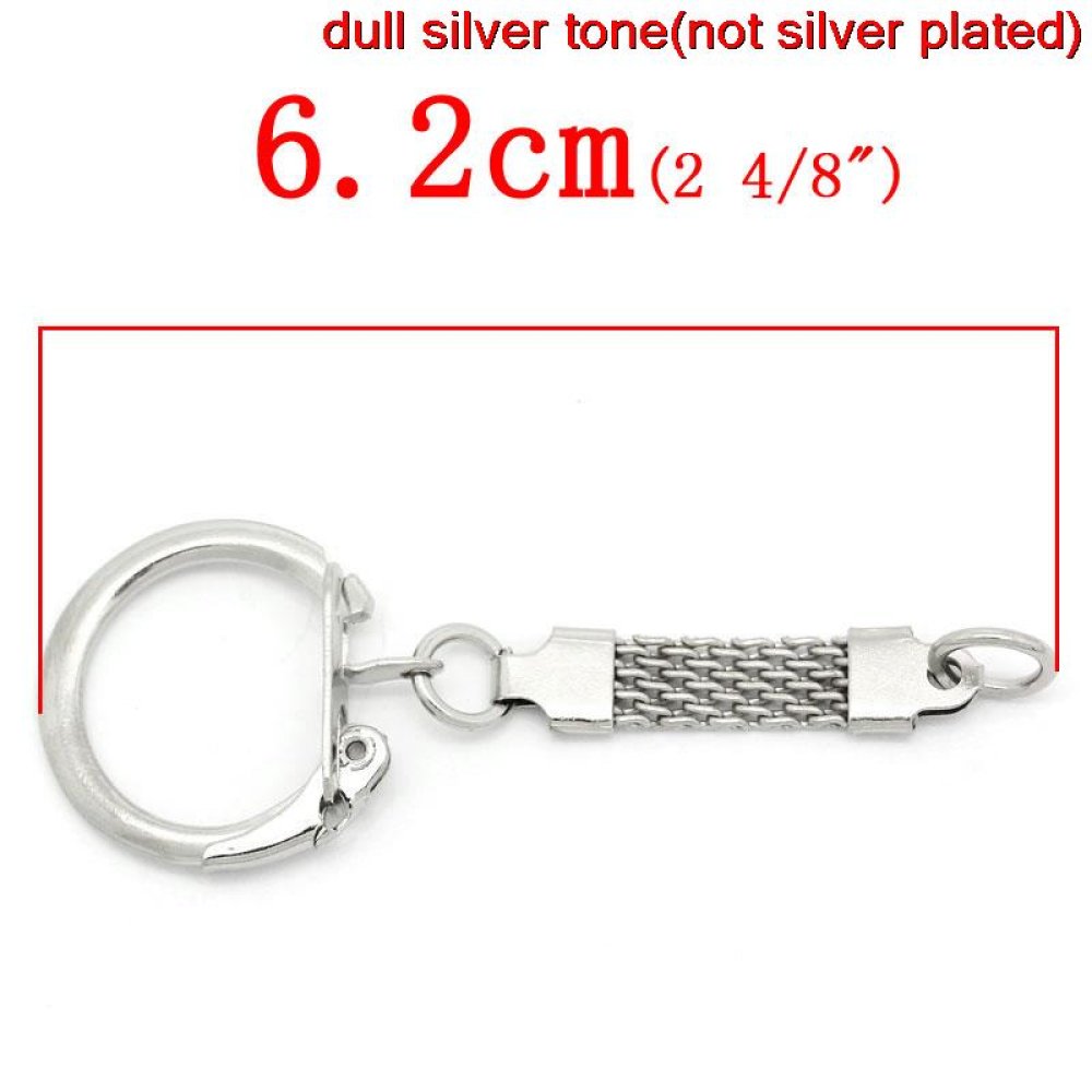 Nyckelring i silvermetall 6,2 cm