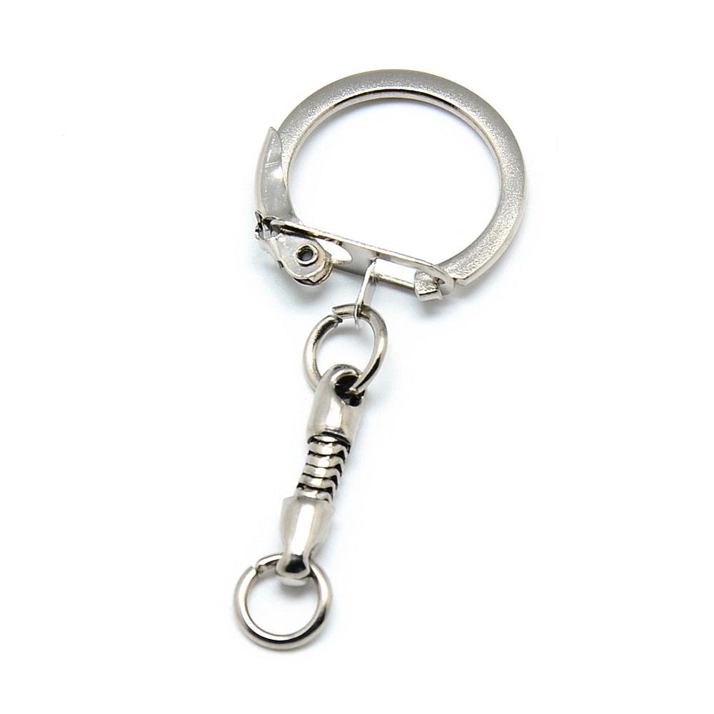Silver metall nyckelring 5 cm