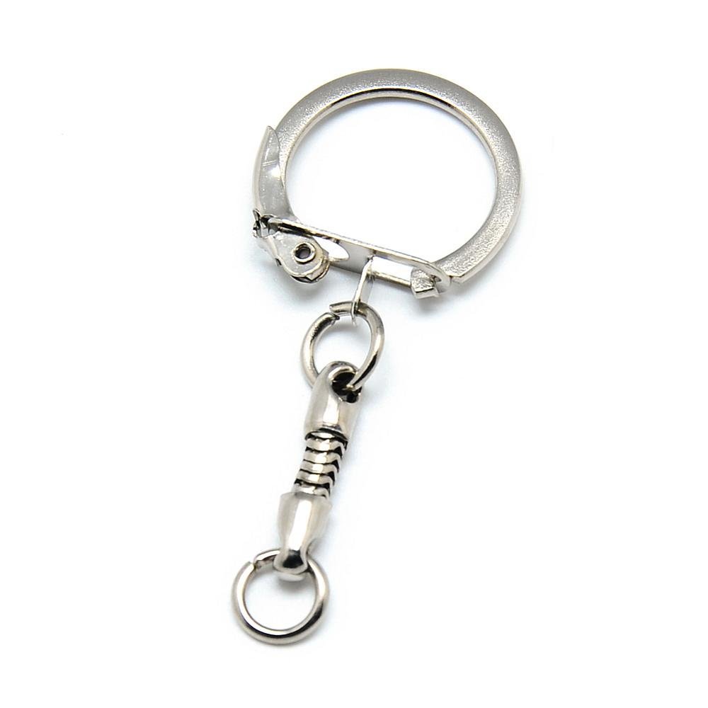 Silver metall nyckelring 5 cm