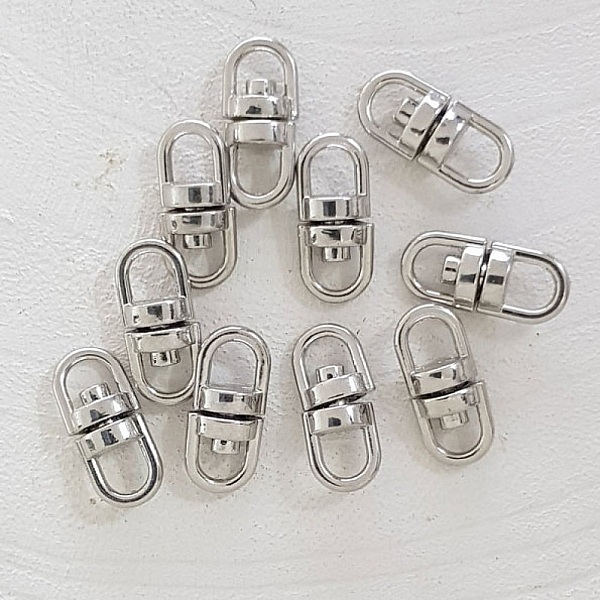 Silver roterande nyckelring